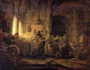 REMBRANDT Harmenszoon van Rijn The Parable of The Labourers in the vineyard oil painting